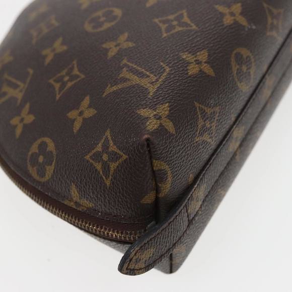 LOUIS VUITTON Monogram Trousse Demi Ronde Cosmetic Pouch M47520 LV Auth 78013 - Picture 14 of 16